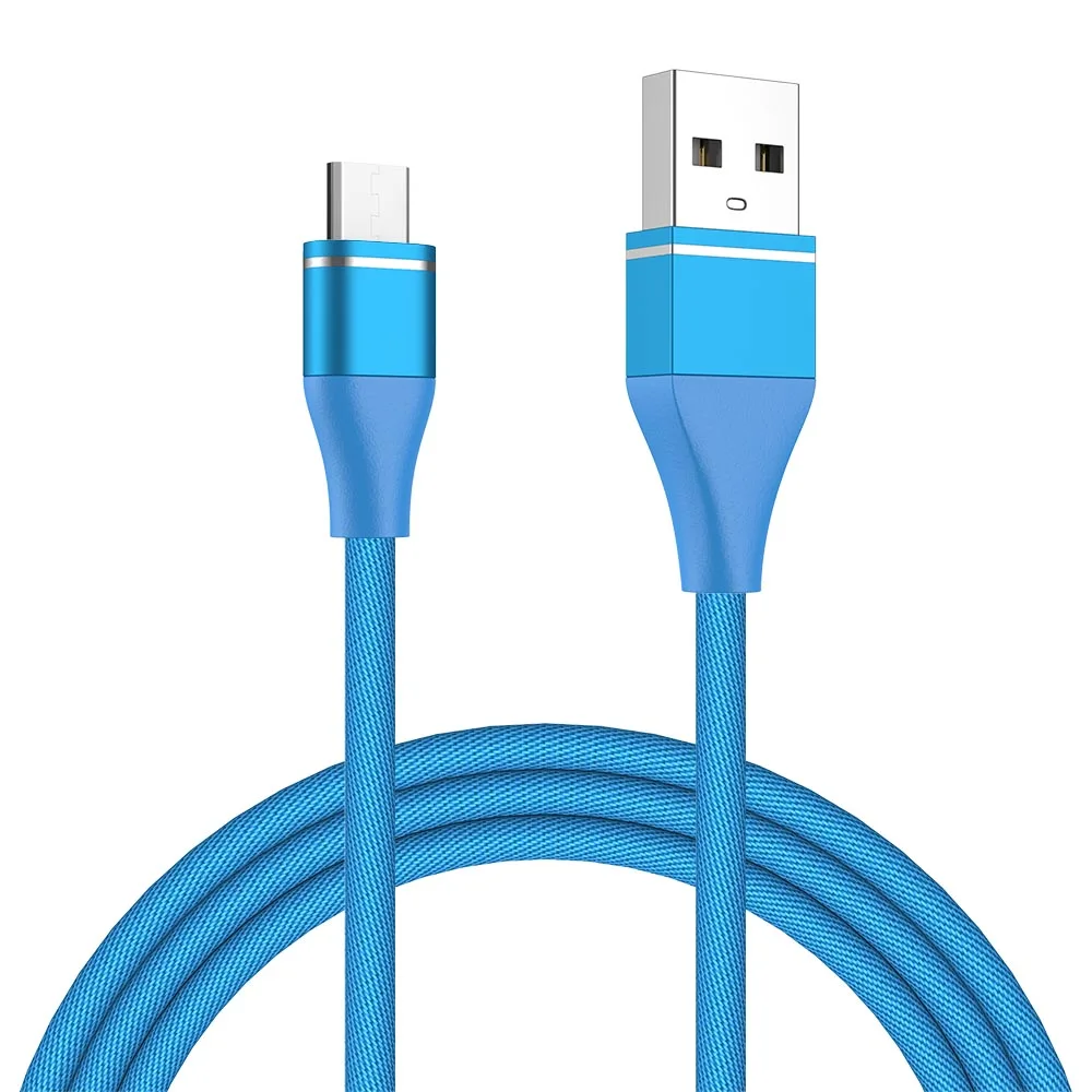 MUSTTRUE USB Micro кабель для HUAWEI xiaomi htc кабель для передачи данных 0,25 м 1 м 2 м 3 м micro usb провод для samsung s7 Micro зарядное устройство - Цвет: Blue