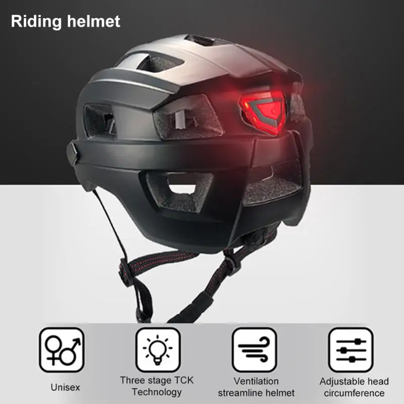 

Bicycle Helmet Mountain Men Women Style Road Sport Ultralight Safely Cap MTB Cycling Helmet With Rear Light Bike Accessories New