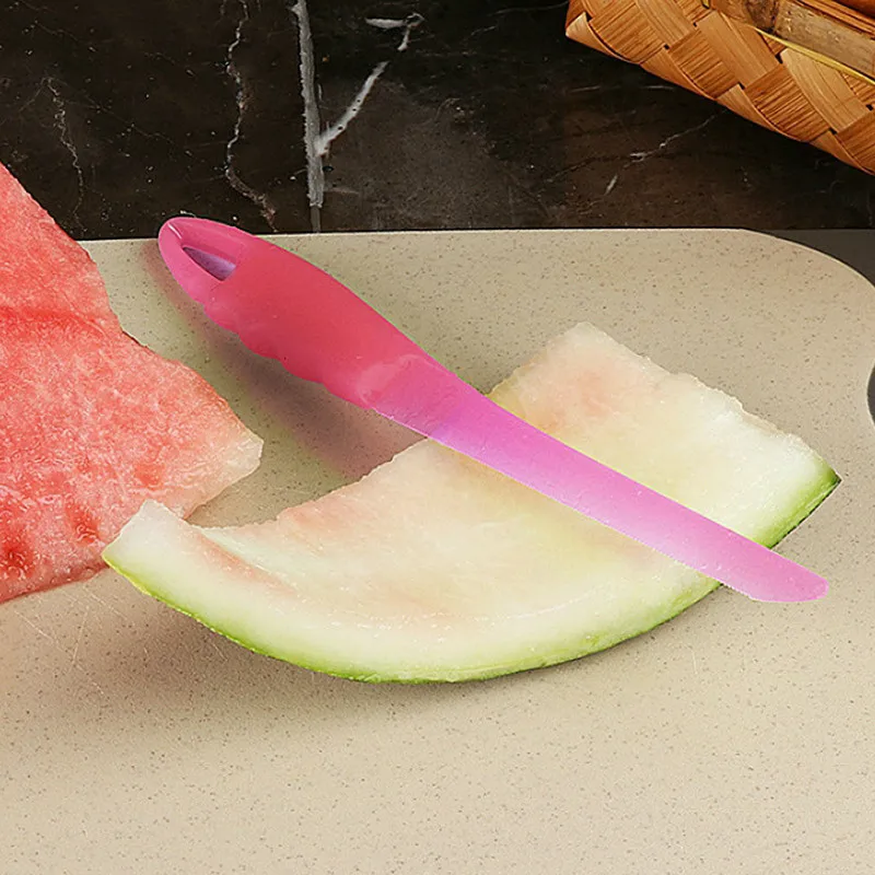 Многофункциональный пластиковый нож для фруктов Портативные Ножи пластиковая
