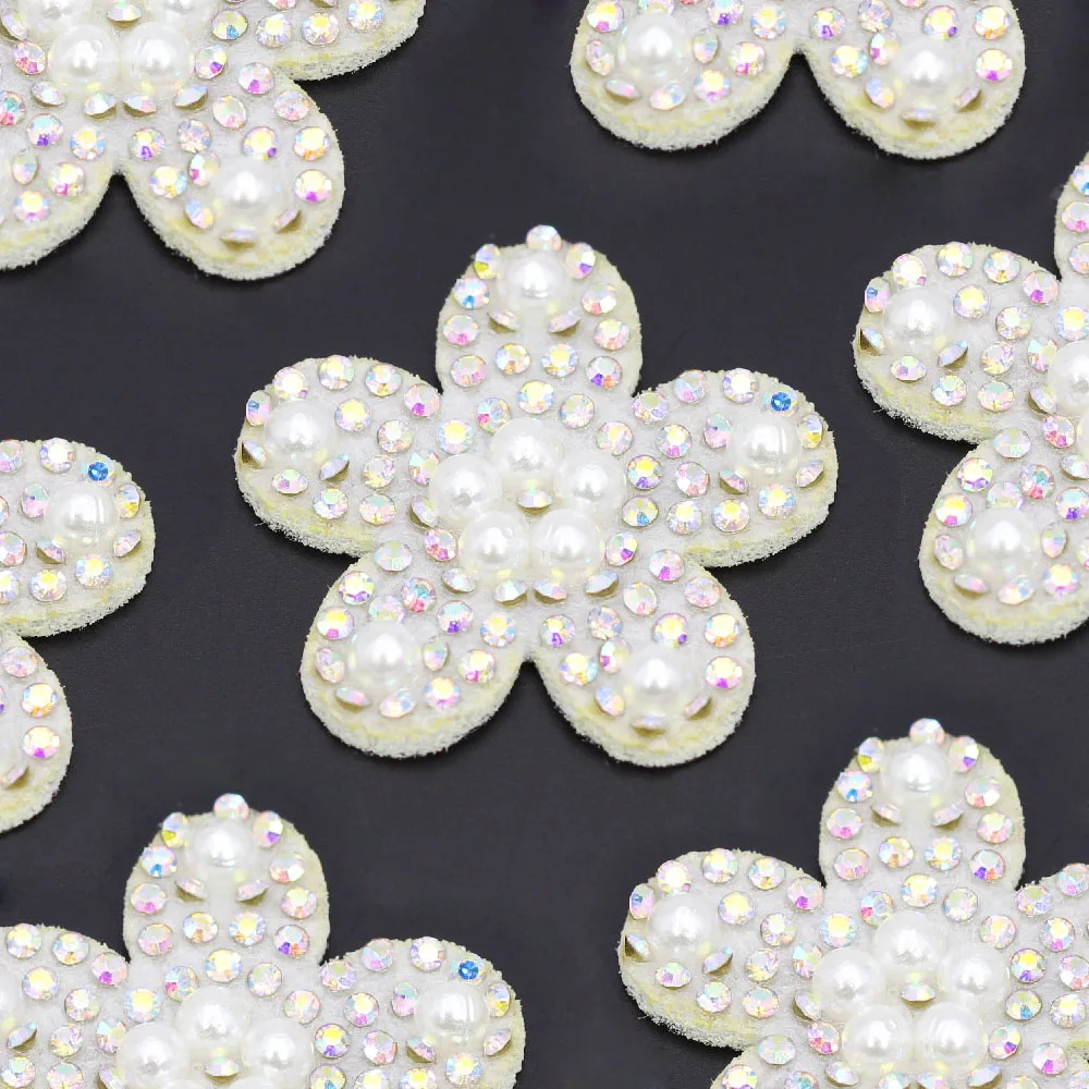 Нашивки AB Стразы Цветок/корона/бабочка/банты/Аппликация в форме сердца для