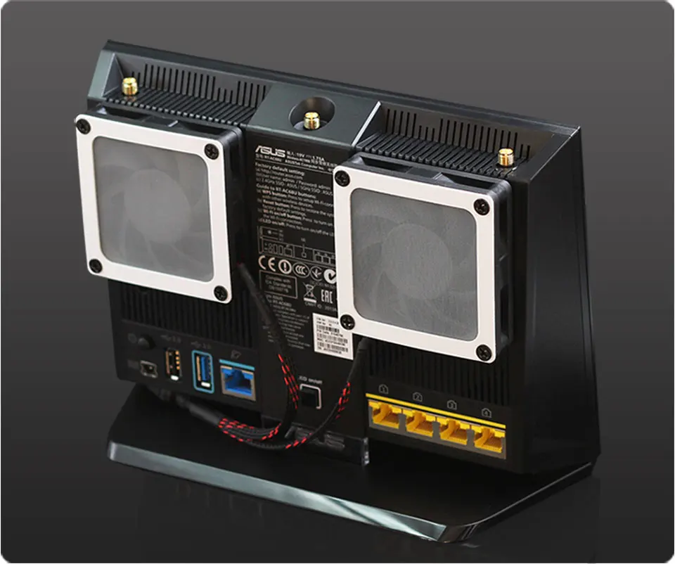 AC68U, AC86U, EX6200, Tenda AC15 AC1900P маршрутизатор, 7 см вентилятор тепловыделения, Пыленепроницаемая сетчатая крышка, регулятор скорости