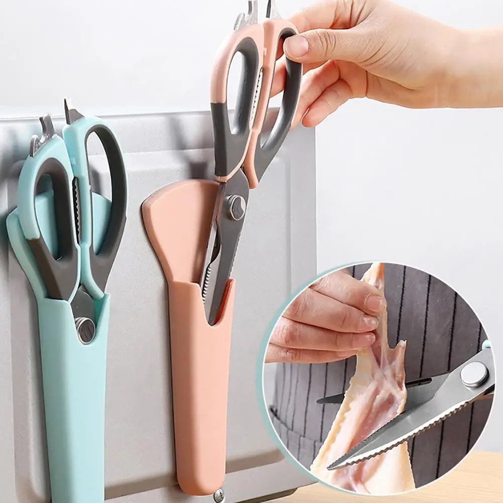 Multifunctional Stainless Steel Kitchen Chicken Bone Scissors Peel Poultry Shear sharp cut scissors cutting poultry bone peeling | Дом и сад
