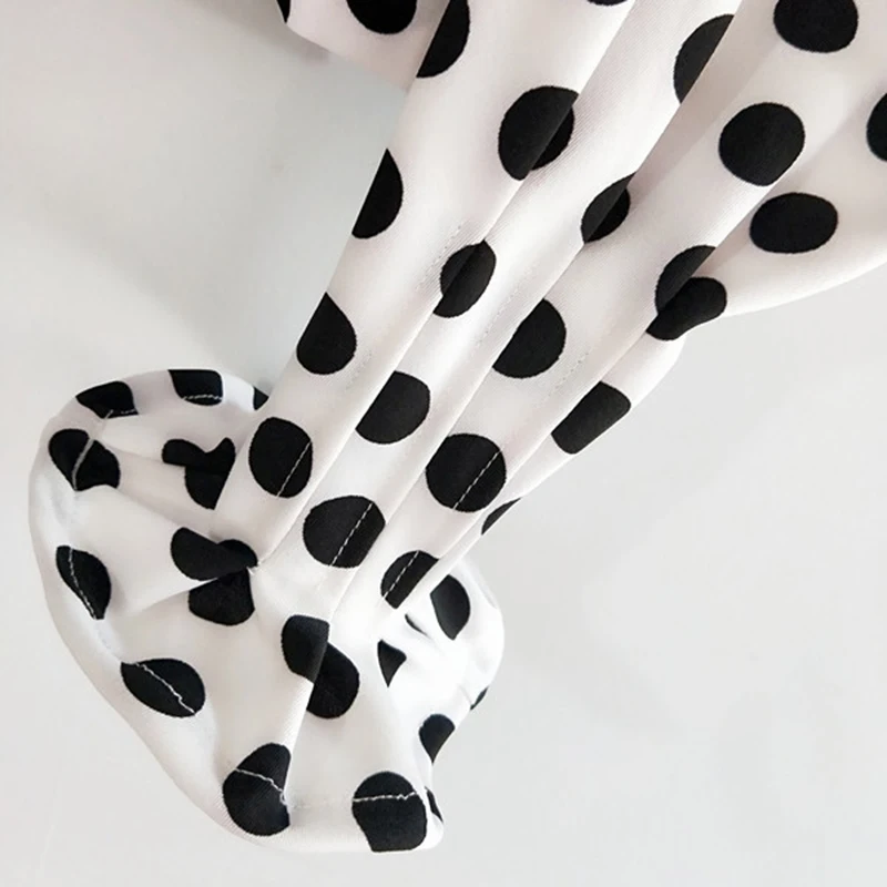 

VGH Casual Polka Dot Shirts For Women V Neck Lantern Long Sleeve Slim Woven Ruffles Streetwear Blousers Female Fashion New Style