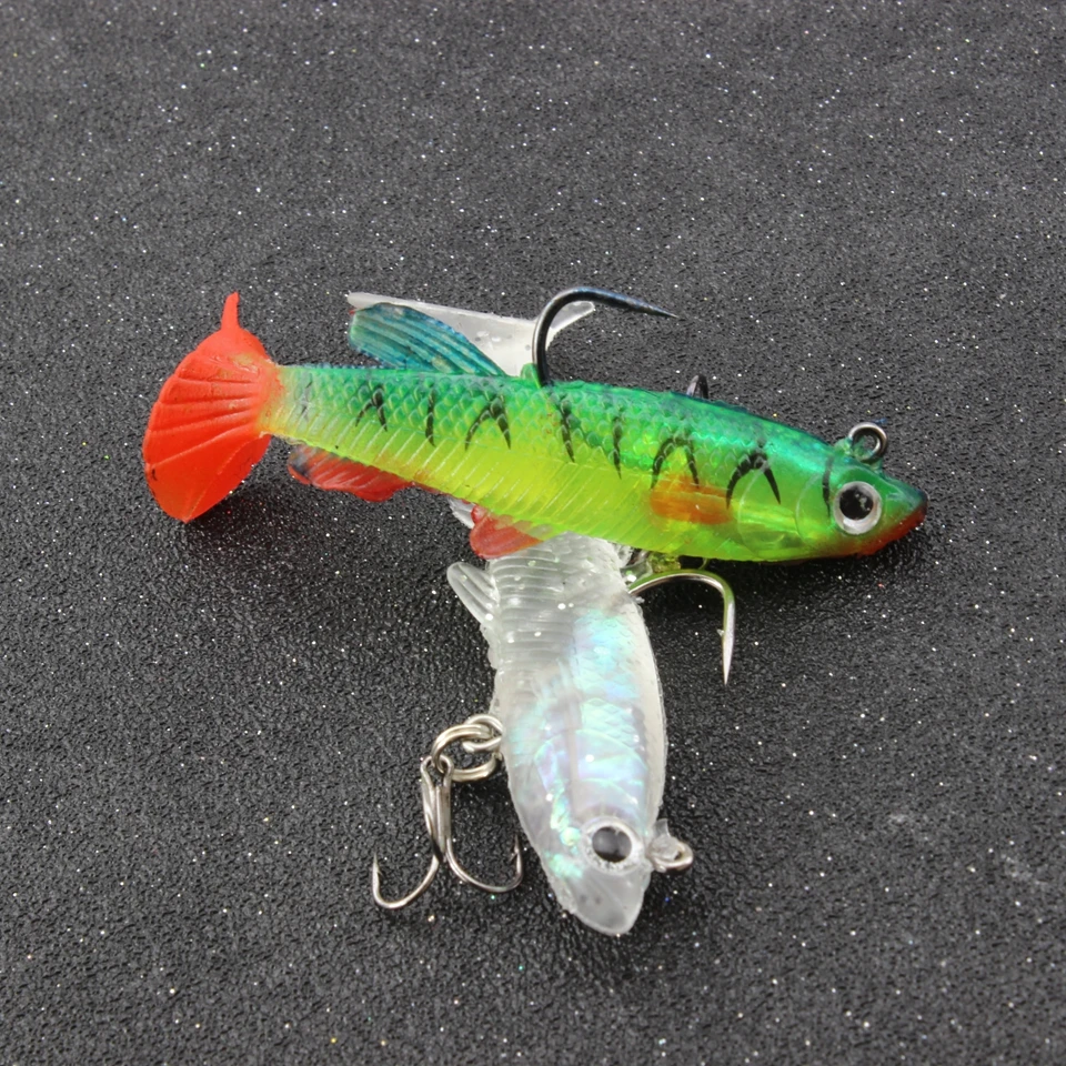 2 шт. 8 5 см 12g мягкие приманки джиг приманка для рыбалки со свинцом с одной главной