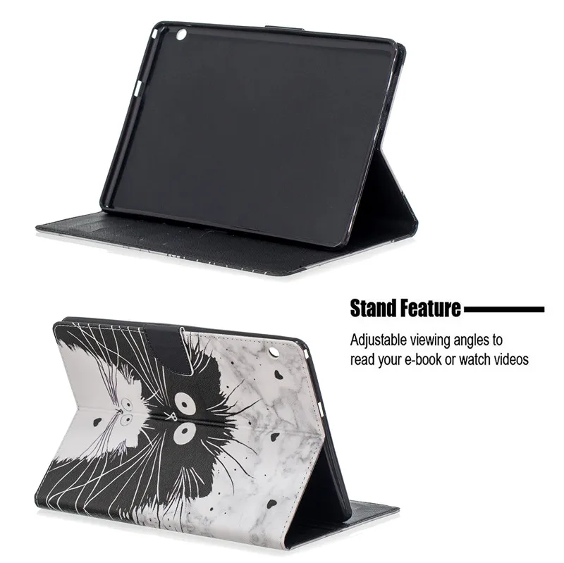 Чехол для huawei MediaPad T3 10 чехол Kawaii Единорог кошка девушки цветок окрашенный PU кожаный чехол-подставка для huawei T3 10 чехол 9,6"