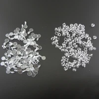 50pcs 8mm clear hiding plastic pendant pads for glue accessories ornaments on necklace bracelets diy jewelry findings