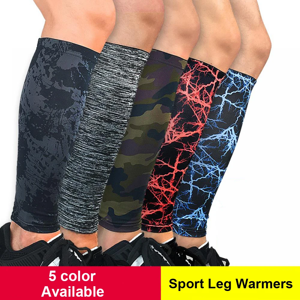 

Sports Compression Leg Warmers Arm Sleeves Long Knee Braces Leg Guard Support Protector For Weightlifting Basketball Running Pad