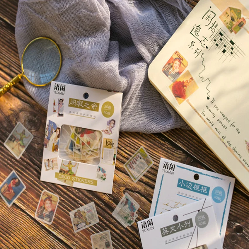 40 шт./лот Винтаж зажимы украшенное розами старые письма на английском языке s