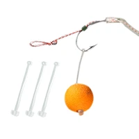 5cards120stops carp fishing hair rig fishing bait stop pop up rig stoppers clear color boilie inserts