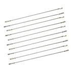 10 шт. M2M3 нажимной стержень из нержавеющей стали + Двусторонняя Скоба и муфта Зажимной патрон рулевого управления сервосвязь соединительный стержень для радиоуправляемых лодок запчасти