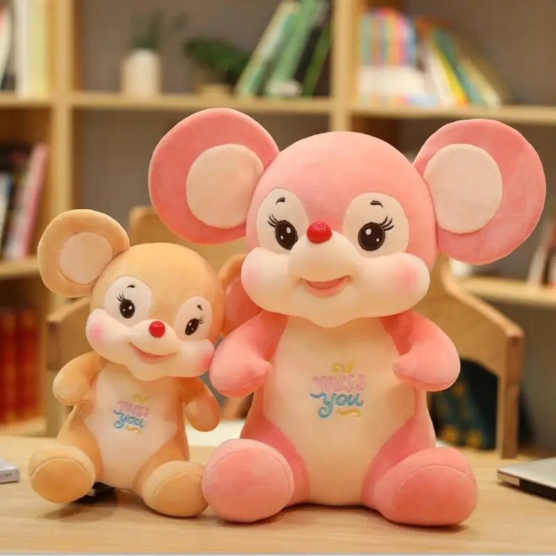 Супер мультяшная мышь пара крыс мягкая детская игрушка на день рождения|Мягкие