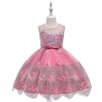 pretty girls new year dress elegant princess dress for flower sequins party ball gown4 10y kids birthday dress