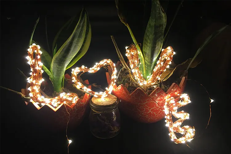 2M 5M 10M USB LED фотодержатель переходный огонь Фей на улице батарея операция венок рождество орнамент вечеринка свадьба рождество