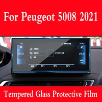 for peugeot 5008 2021 year gps navigation toughened glass protective film car interior sticker