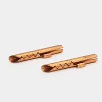 12pieces hight quality bronze copper audio bfa z type 4mm banana plug speaker cable connector