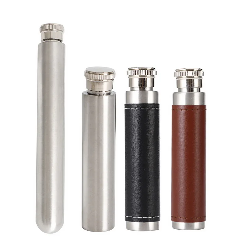1 унций/1 5 унций портативные фляжки из Нержавеющей Стали Полированные Круглые