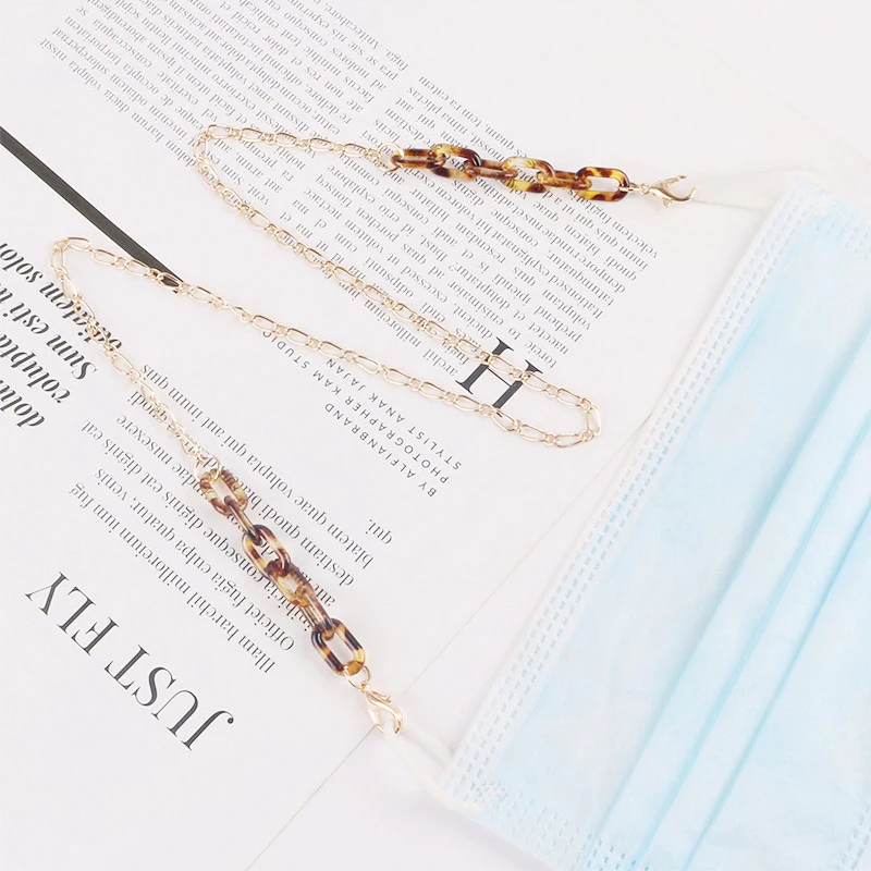 

Hot Leopard Chain Mask Glasses Women Men Acrylic Sunglasses Chains Lanyard Reading Eyeglasses Cord Neck Strap Rope Glasses Chain