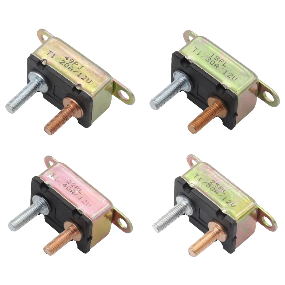 

Автомобильный защитный выключатель цепи 12 В, выключатель болтов + крышка + винт + детали для замены автомобиля