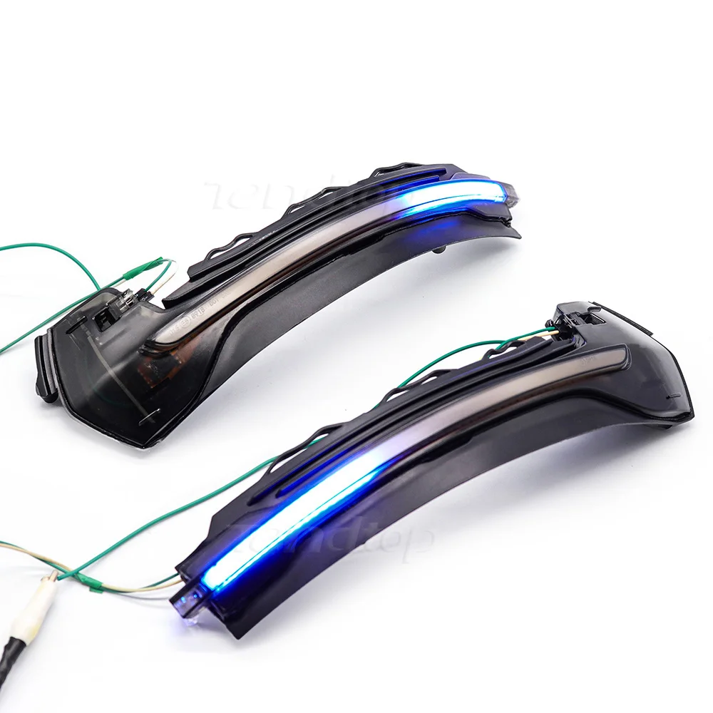 

Water Blink Dynamic Flowing Side Mirror LED Turn Signal Light For Audi A3 S3 8V 2013 2014 2015 2016 2017 Blue And Yellow Light