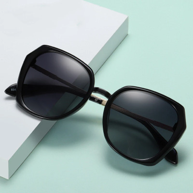 

NAUQ new fashion large frame sunglasses women 2020 brand designer classic polarized sun glasses woman retro square eyewear UV400