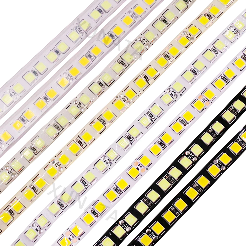 5 м DC24V Светодиодная лента 5054 120 светодиодный s/M IP65 IP67 Гибкая водонепроницаемая лента со светодиодными лампами для декорация внутри снаружи белый/теплый белый