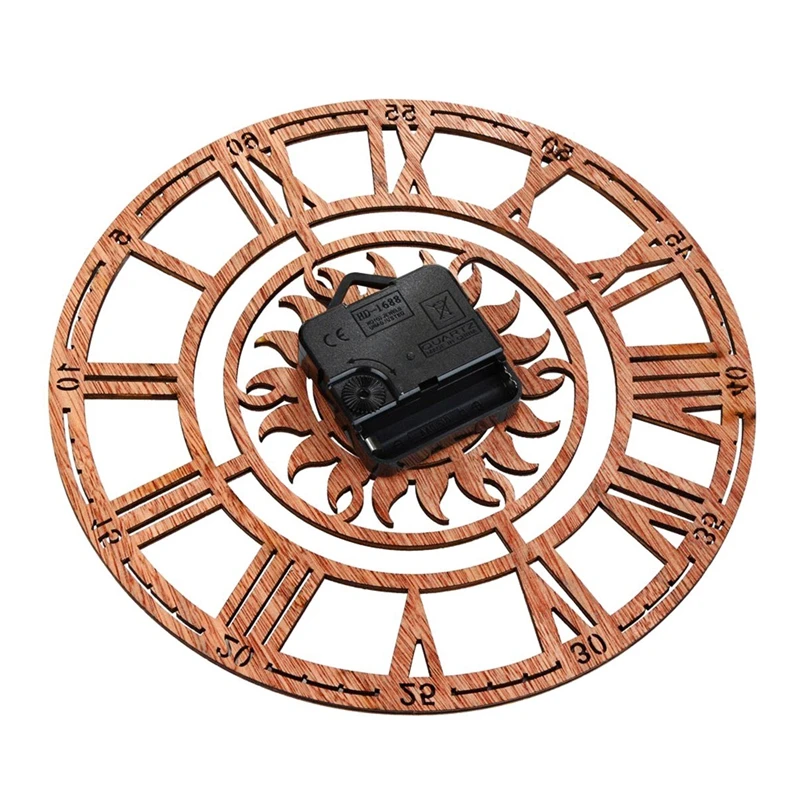 Винтаж деревянные настенные часы Шебби-шик рустикальный Кухня дома антикварные