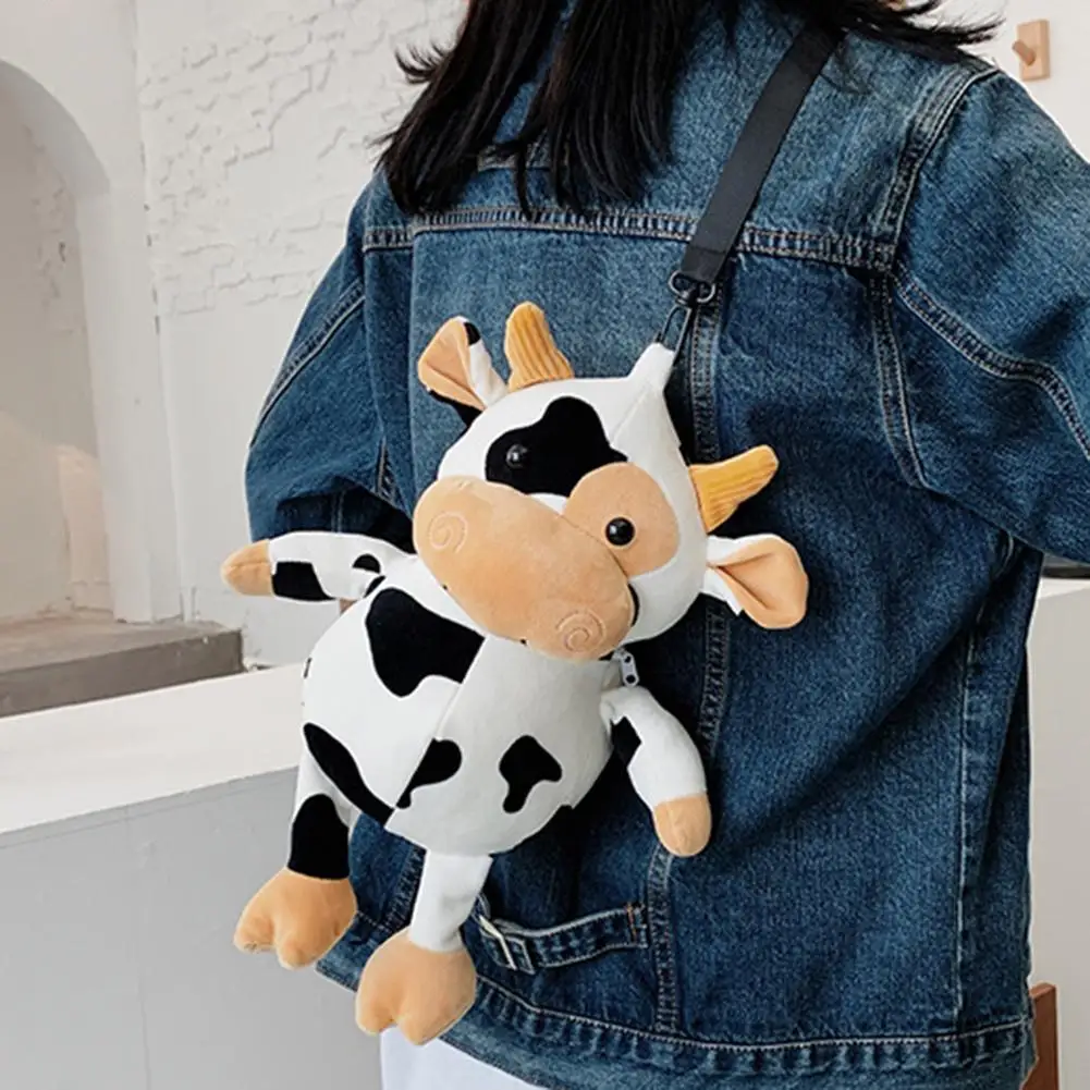 

Shoulder Bag Cute Cow Doll Bag Phone Purse For Kids 2020 New Plush Small Fashion Mini Messenger Handbag Women Gift Animal 2020 H
