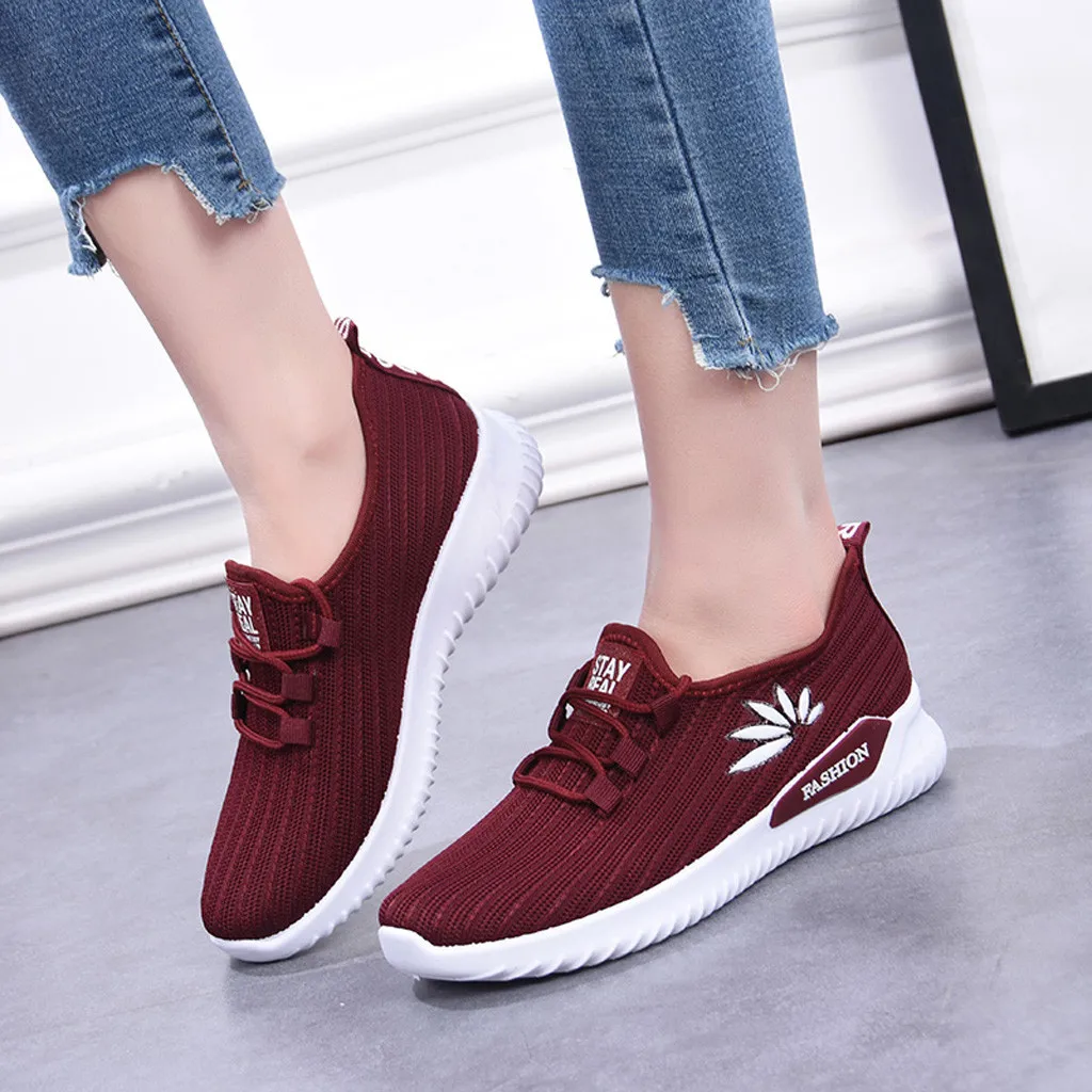 Женские кроссовки SAGACE летающие плетеные сетчатые дышащие Студенческая