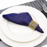 5pcs 50cm square satin napkins solid color handkerchief cloth table napkins wedding table decoration home textiles