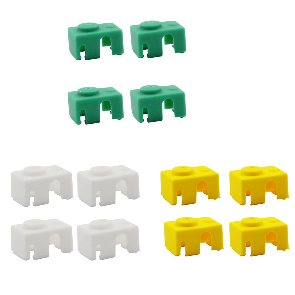 4PCS Silicone Sock Cover Shell For V6 PT100 Aluminum Block 3D Printer | Компьютеры и офис