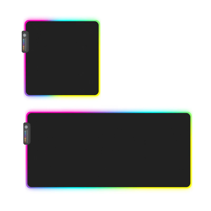 Цветная (RGB) Мышь Pad светодиодный светильник геймеров Подсветка большой мягкий