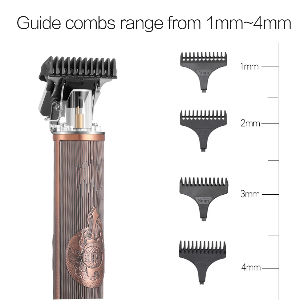

Cordless Zero Gapped Trimmer Hair Clipper Electric Retro Style Clipper Electric Hair Cutter for Men Home Use