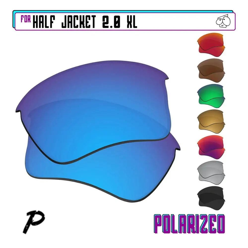 Ezrelease поляризованные Сменные линзы для солнцезащитных очков Oakley Half Jacket 2 0 XL