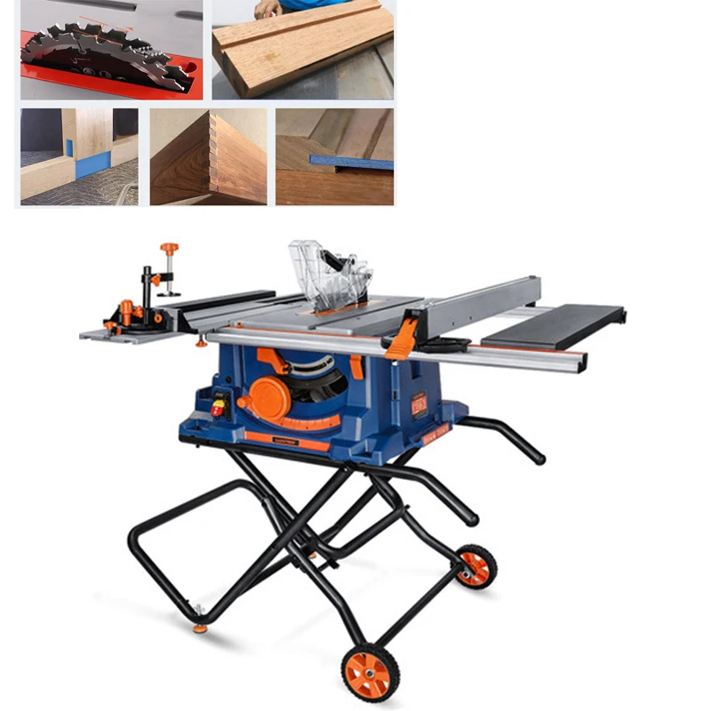 

Push Table Saw Cutting Machine Panel Electric Tools 10 Inches Vertical Woodworking Chainsaw Multifunction Household Panel Saw