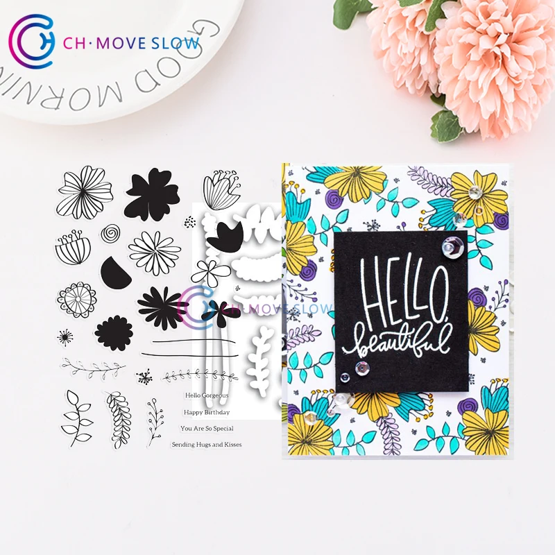 CH дикая красота Сделай Сам Скрапбукинг карточный трафарет бумажные карточки