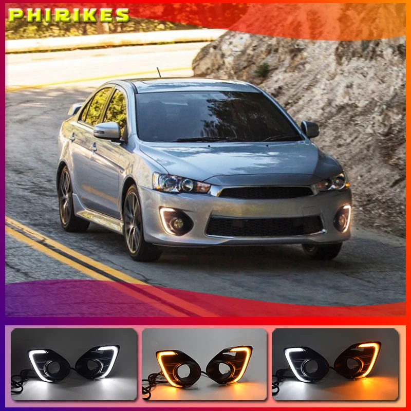 1 пара противотуманных фар для Mitsubishi Lancer 2016 2017 2018 2019 12 В светодиодные дневные