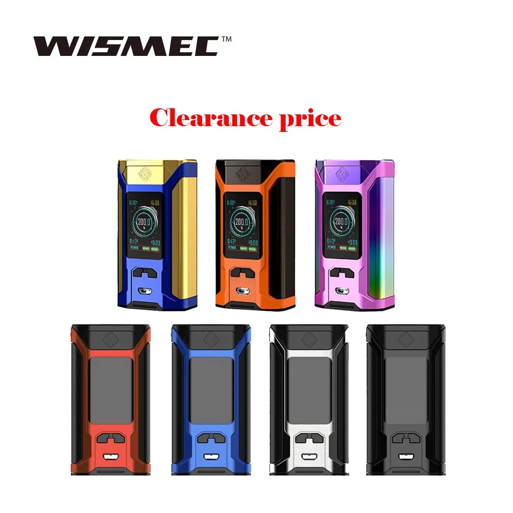Распродажа 200 Вт WISMEC SINUOUS RAVAGE 230 TC коробка мод Макс Выход подходит GNOME Evo бак без 18650