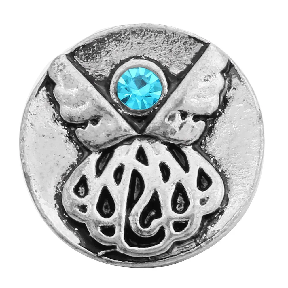 10 шт./лот Новое поступление 12 мм металлические пуговицы амулетный браслет со