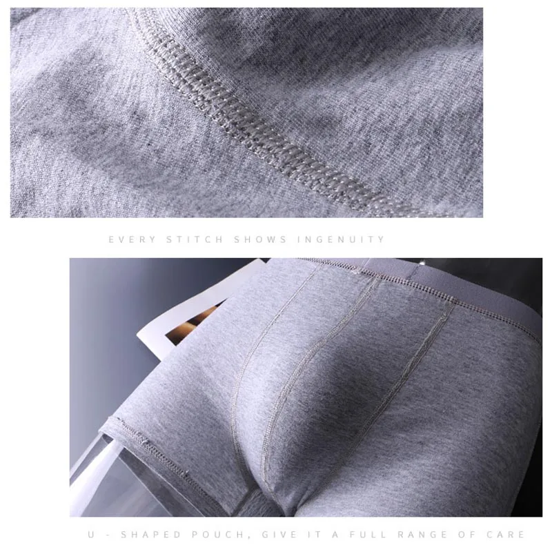 Трусы боксеры мужские хлопковые удобные дышащие мягкие шорты пикантное нижнее