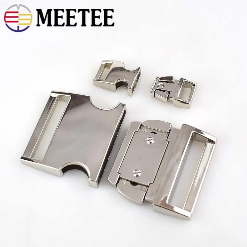 Meetee 2/4 шт 10 38 мм металлическая боковая изогнутая Пряжка для Паракорда Браслет