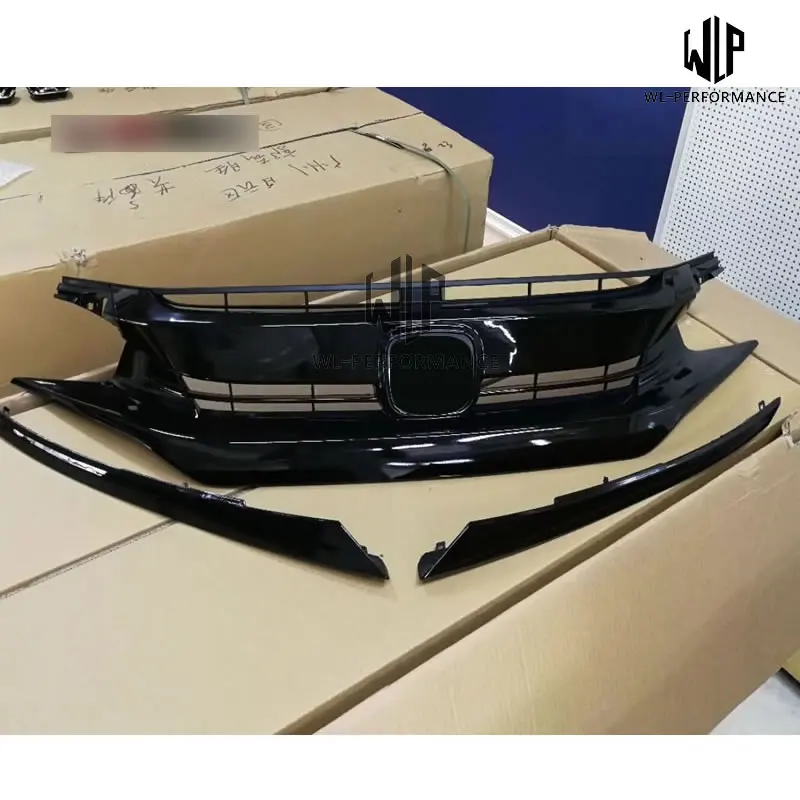 Высококачественный ABS Комплект кузова переднего бампера решетки радиатора для