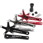 Litepro складной велосипедный Кривошип 170 мм с осью BCD 130 мм Запчасти для горного велосипеда черныйкрасныйсеребристый