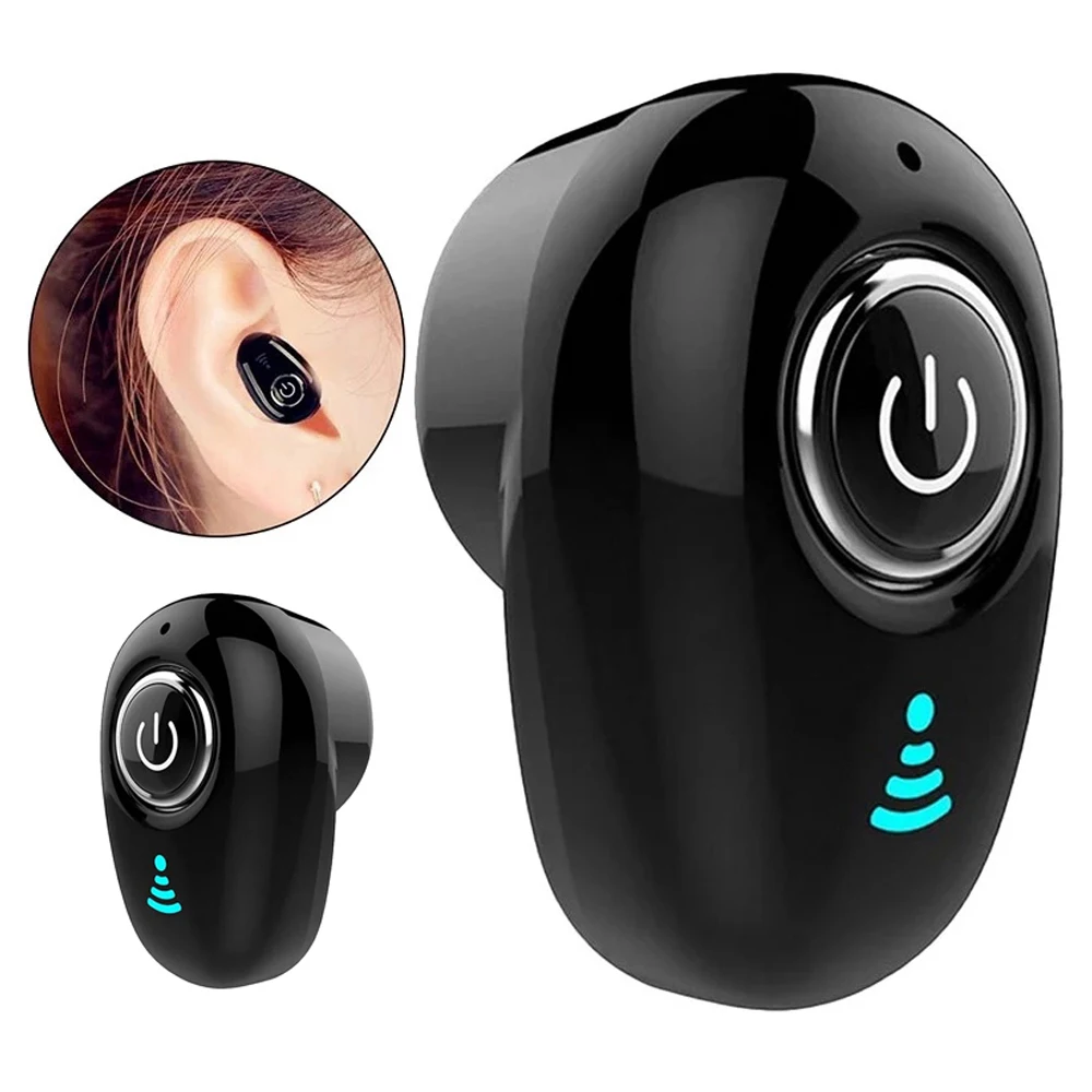 

Mini Invisible Ture Wireless Earphone Noise Cancelling Bluetooth Headphone Handsfree Stereo Headset TWS Earbud With Microphone
