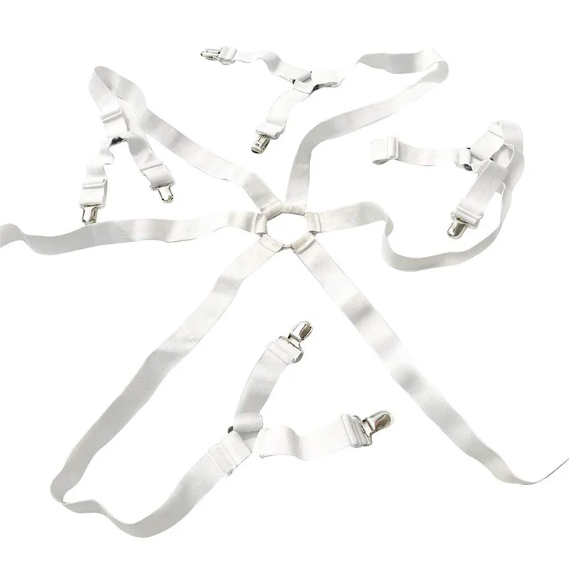 Зажимы для простыни фиксаторы 3 сторонние 6 регулируемые подтяжки простыней