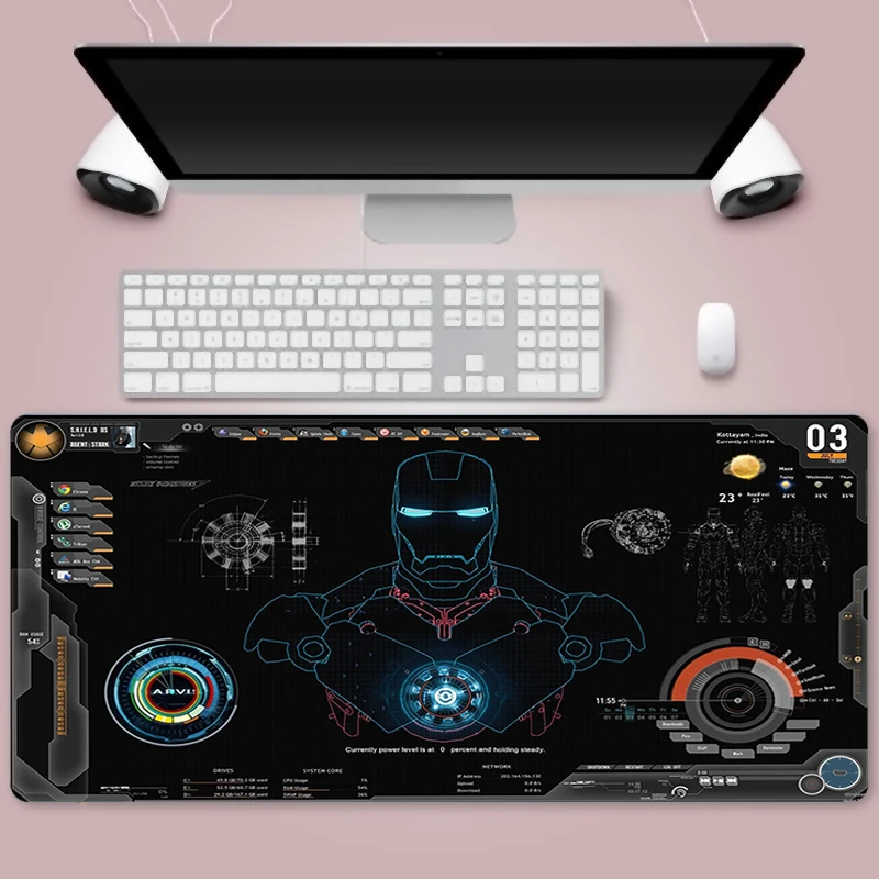 

Iron Man Gaming Mouse Pad apply for Large Mouse Pad Gamer Big Mouse Mat Computer Gaming MousePad Keyboard Desk Mat