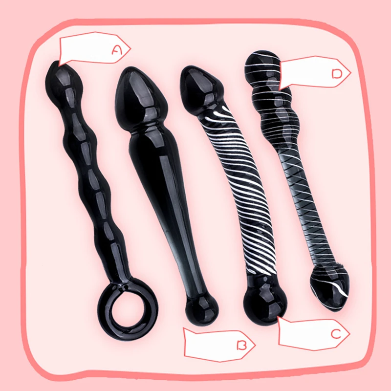 Стеклянная Анальная пробка палочка для мастубации стеклянный фаллоимитатор