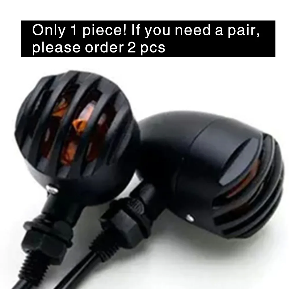 

Universal Vintage Classic Motorcycle Customize LED Turn Signal Light Cornering Lamp Steering Lamp Direction Indicator