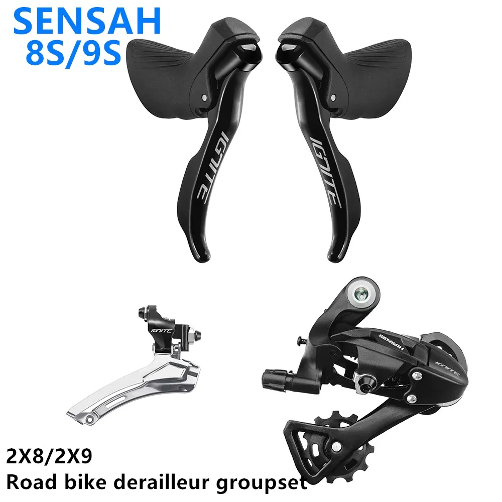 SENSAH дорожный велосипед 2x9 скорость 2X8S 16s дорожная групповая установка
