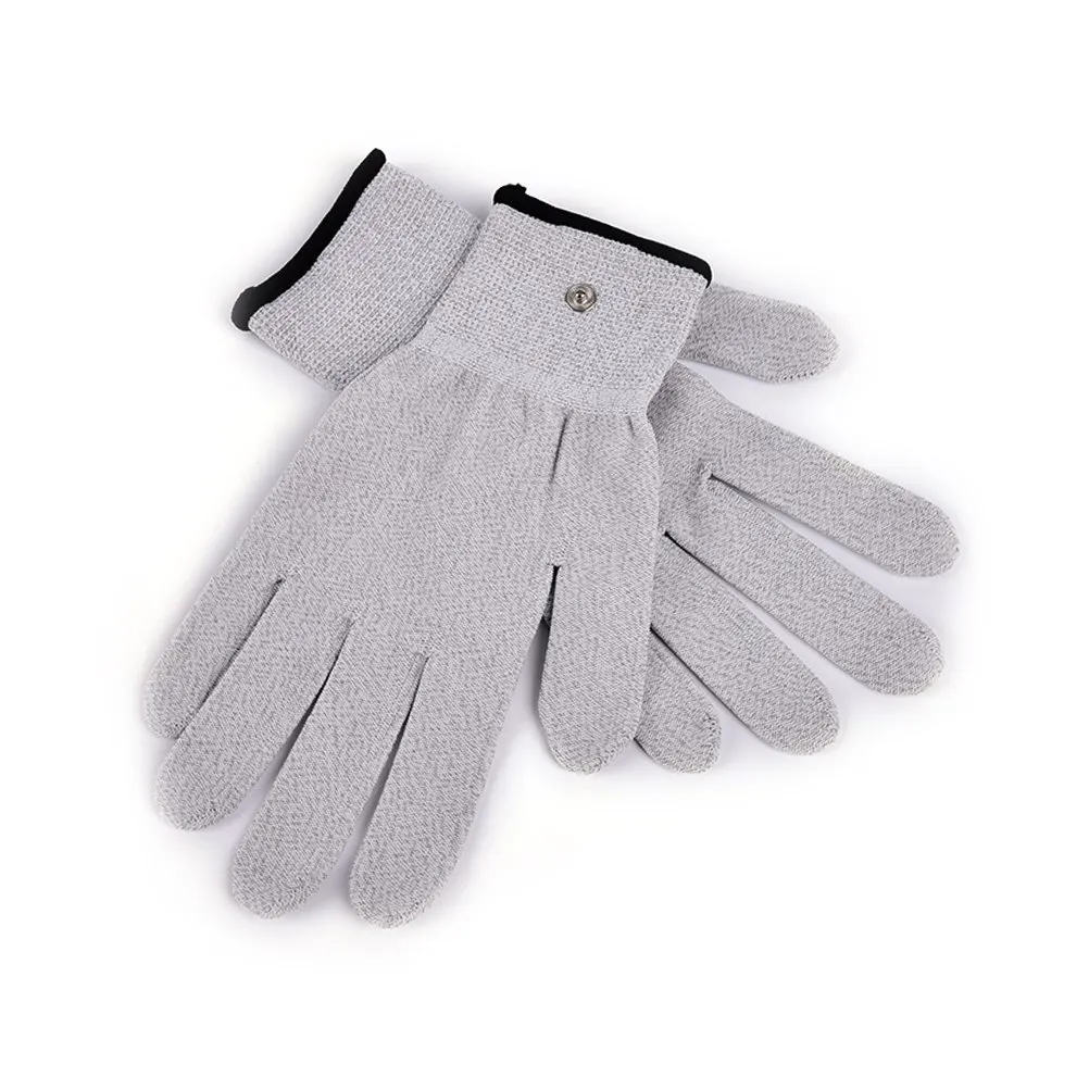 

2pcs/pair Electrical Shock Fiber Therapy Massage Electro Shock Gloves Electricity Conductive Gloves Electrode Gloves