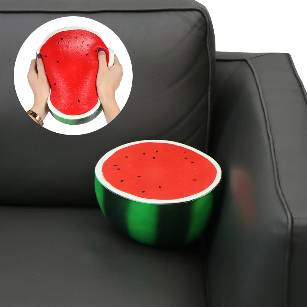 

Watermelon Fidget Toys Squishy Soft Anti-Stress Smiley Face Slow Rebound Funny Kids PU Novelty Squeeze Toy Games Vent Toys Gift